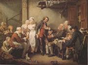 Jean Baptiste Greuze The Village Betrothal (mk05) oil on canvas